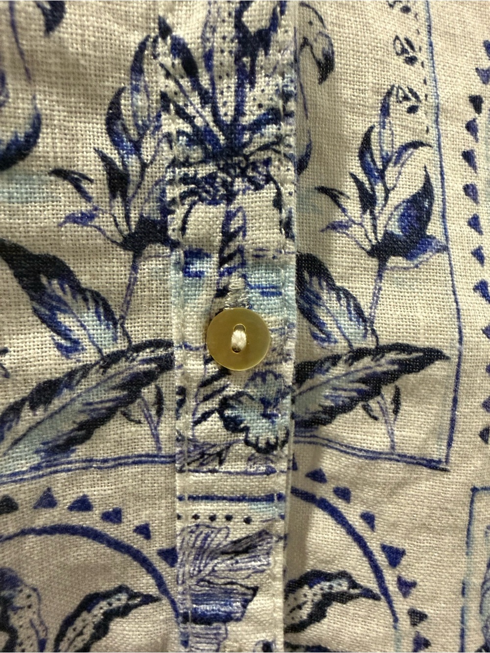 Linen Printed Button-Up - Picture 3 of 7